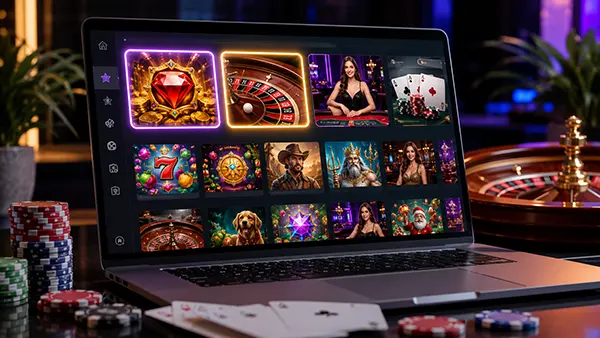 Clasificación de juegos del catálogo del casino